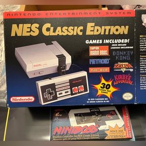 Authentic NES Classic Edition with extra controller near mint with box!